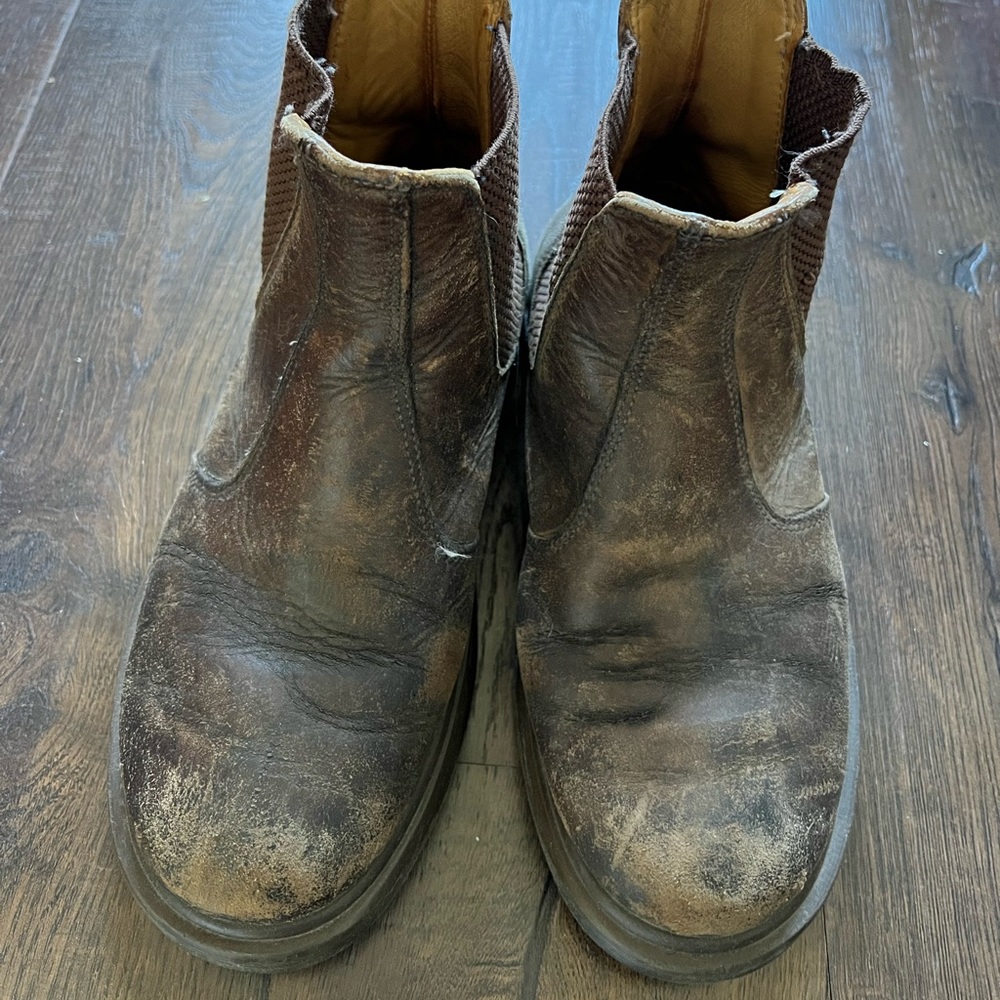 Distressed brown Dr. Martens